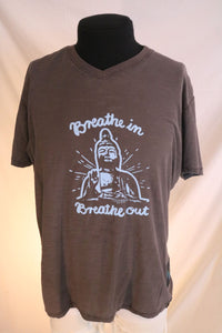 Breathe In...Breathe Out Buddha 100% Cotton Tee Shirt