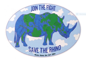 World Rhino Day Car Magnet